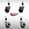 Service Caster 3'' SS Phenolic Wheel Swivel 1-3/8'' Expand Stem Caster Set 2 Brakes, 4PK SCC-SSEX20S314-PHS-2-TLB-2-138 - alternate 3